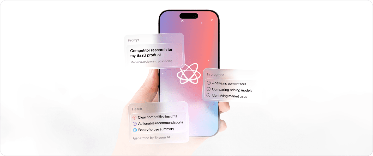 Skygen AI agent product visual